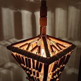 Suspension bambou et macramé. Espagne, années 1980.