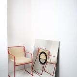 large decorative relief mirror 1980