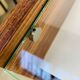 Rosewood and glass chest of drawers, 1960s, Scandinavian storage furniture.