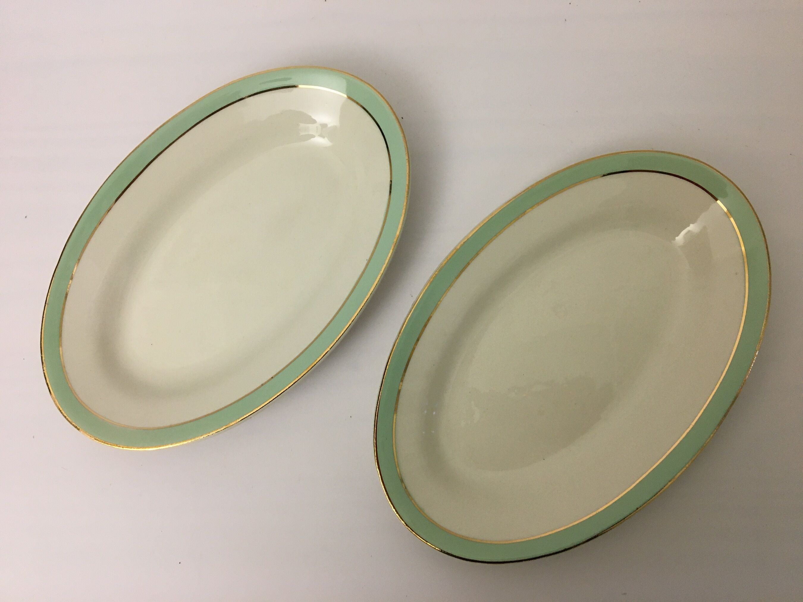 2 raviers stamped "faïencerie d'orchies nord" model "condé"