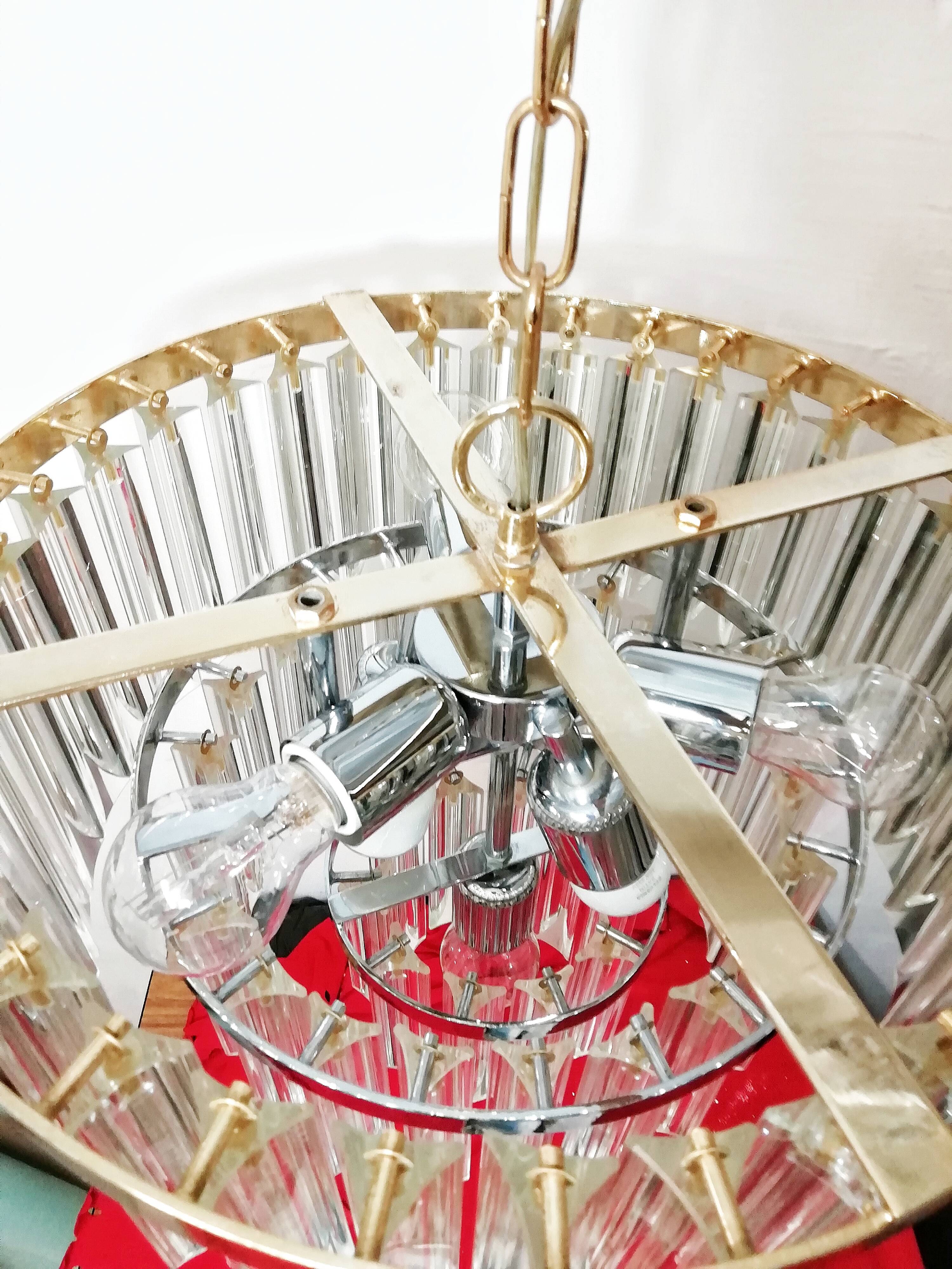 Paolo Venini Murano glass ceiling lamp