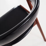 Fire  teak chair design by Kai kristiansen for Schou andersen, scandinavian design.