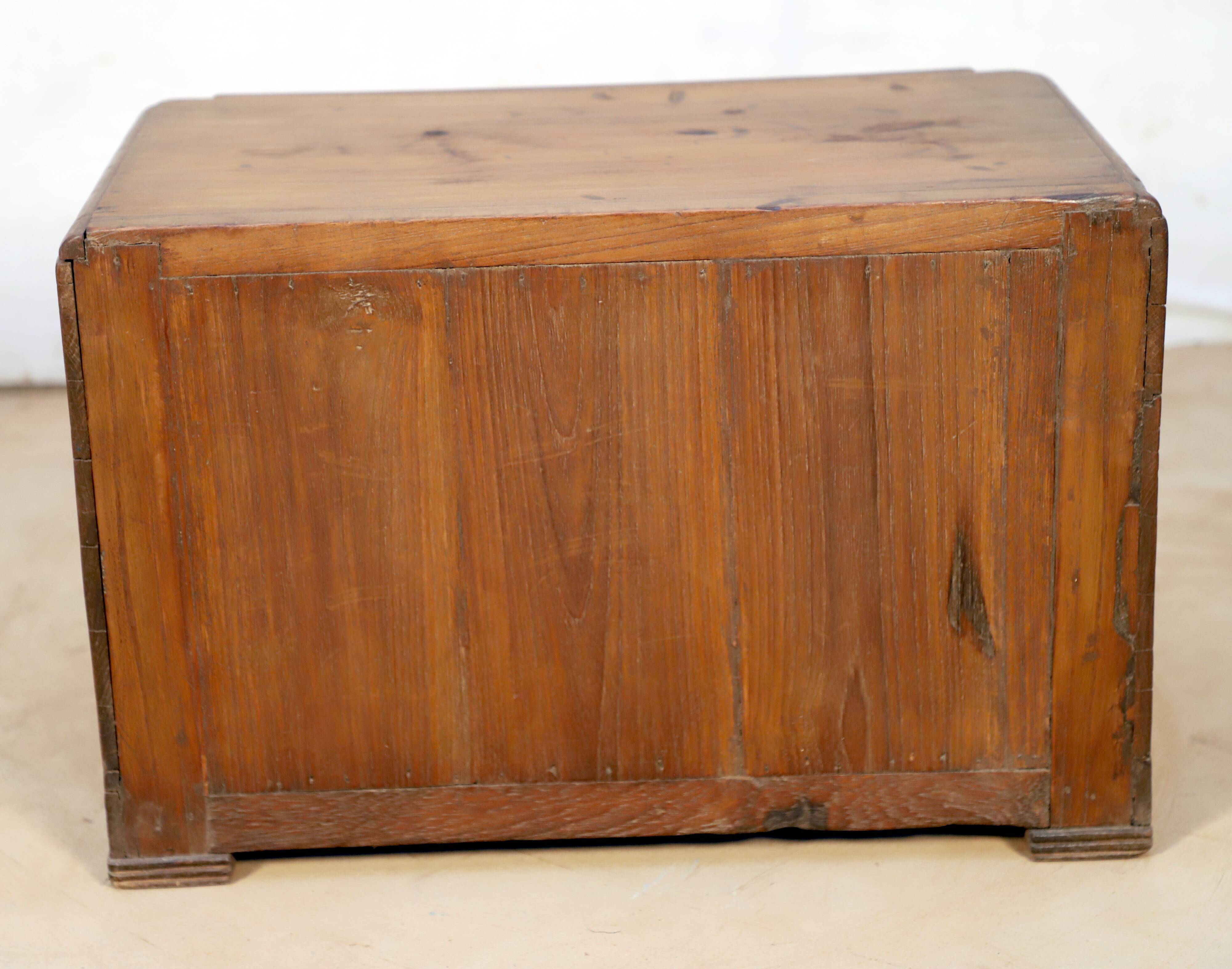 Art Deco showcase in Burmese teak