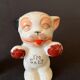 Salière ou poivrier bonzo porcelaine chien bouledogue sel poivre chiot japon art déco