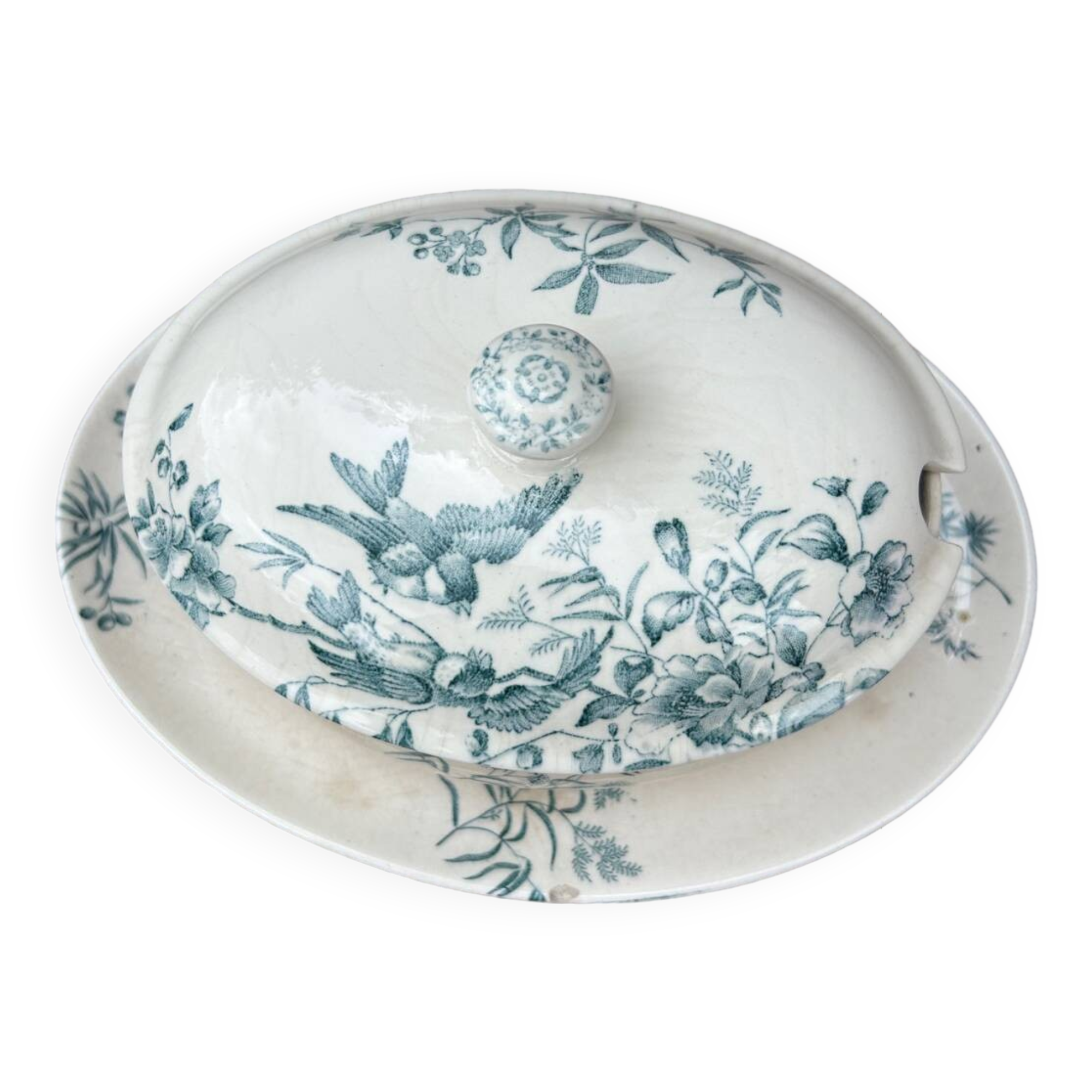 Mignon Longwy iron earth sauce boat