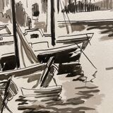Watercolor seaside