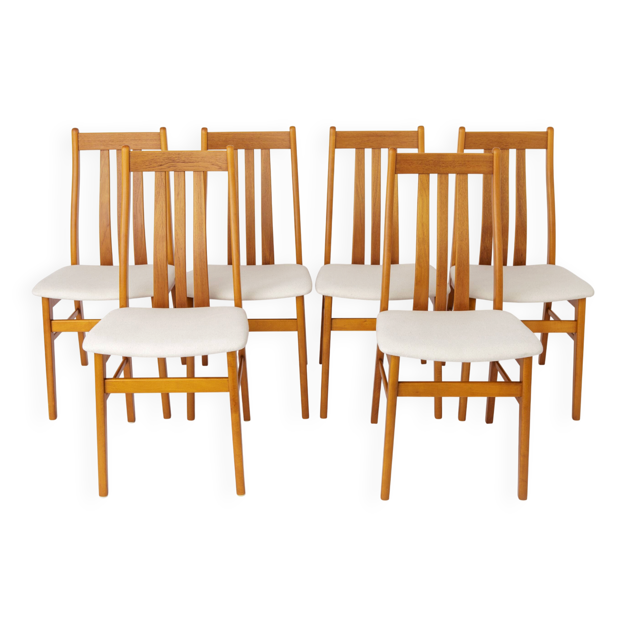 Set of 6 Farstrup Teak Dining Chairs, Danish Mid Century Chairs 1960s