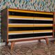 Chest of drawers U 453 Yellow by Jiri Jiroutek for Interier Praha, old edition from 1962
