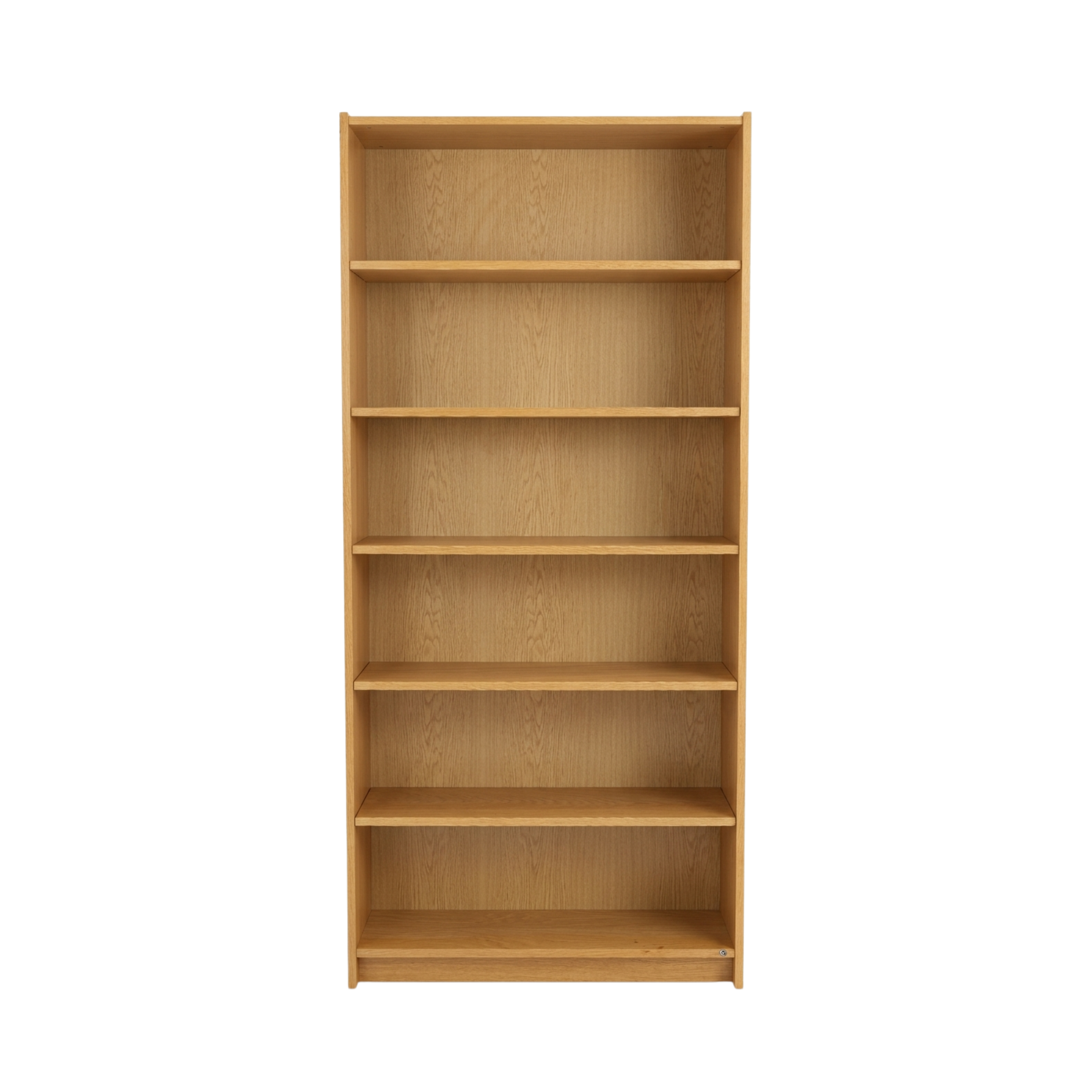 Vintage Scandinavian oak bookshelf - 200 cm - modular shelves, 20th century