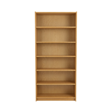 Vintage Scandinavian oak bookshelf - 200 cm - modular shelves, 20th century