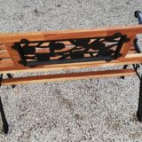 Bench in cast iron and wood