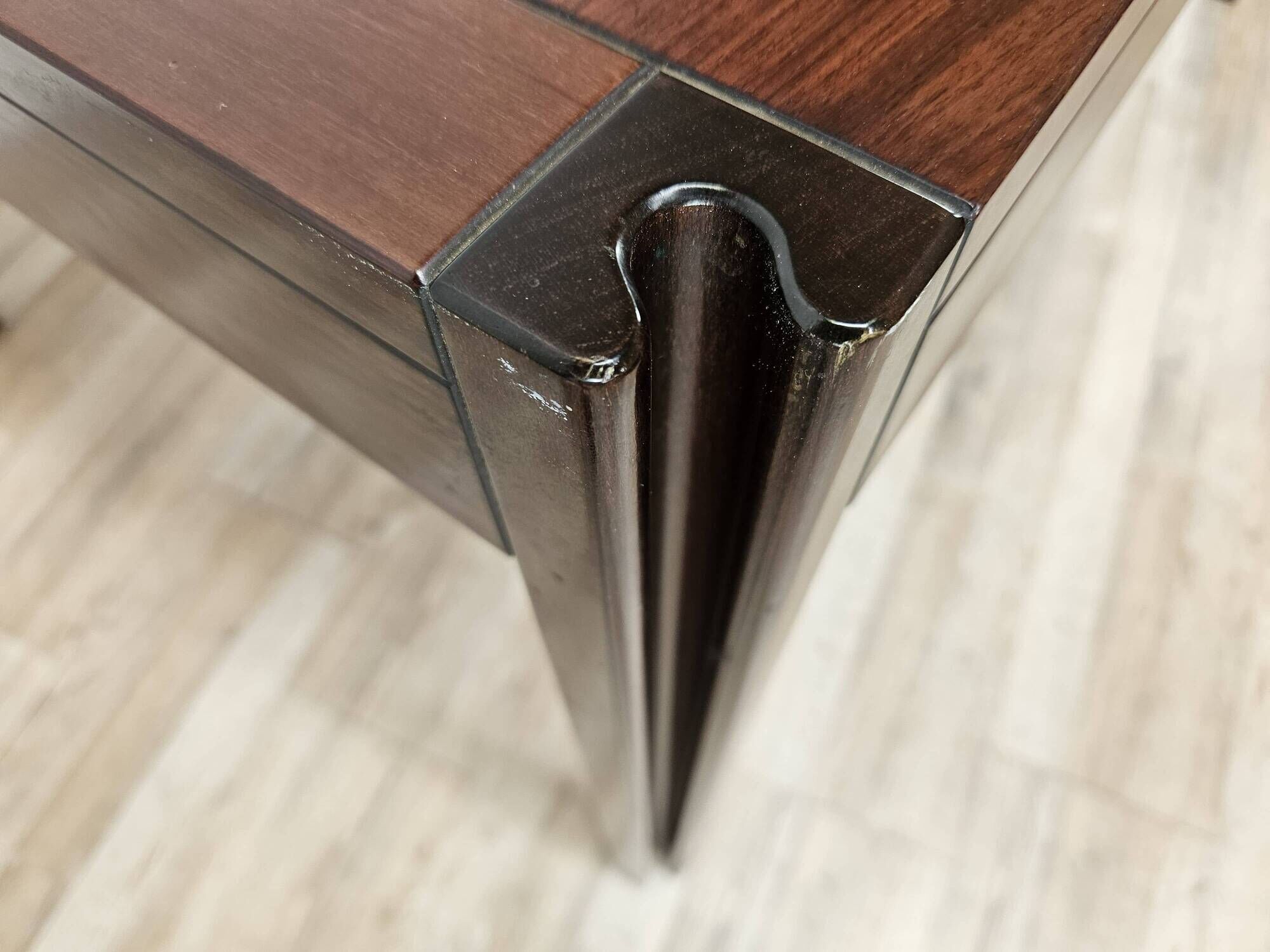 4D extendable dining table by Angelo Mangiarotti for Molteni, 1970