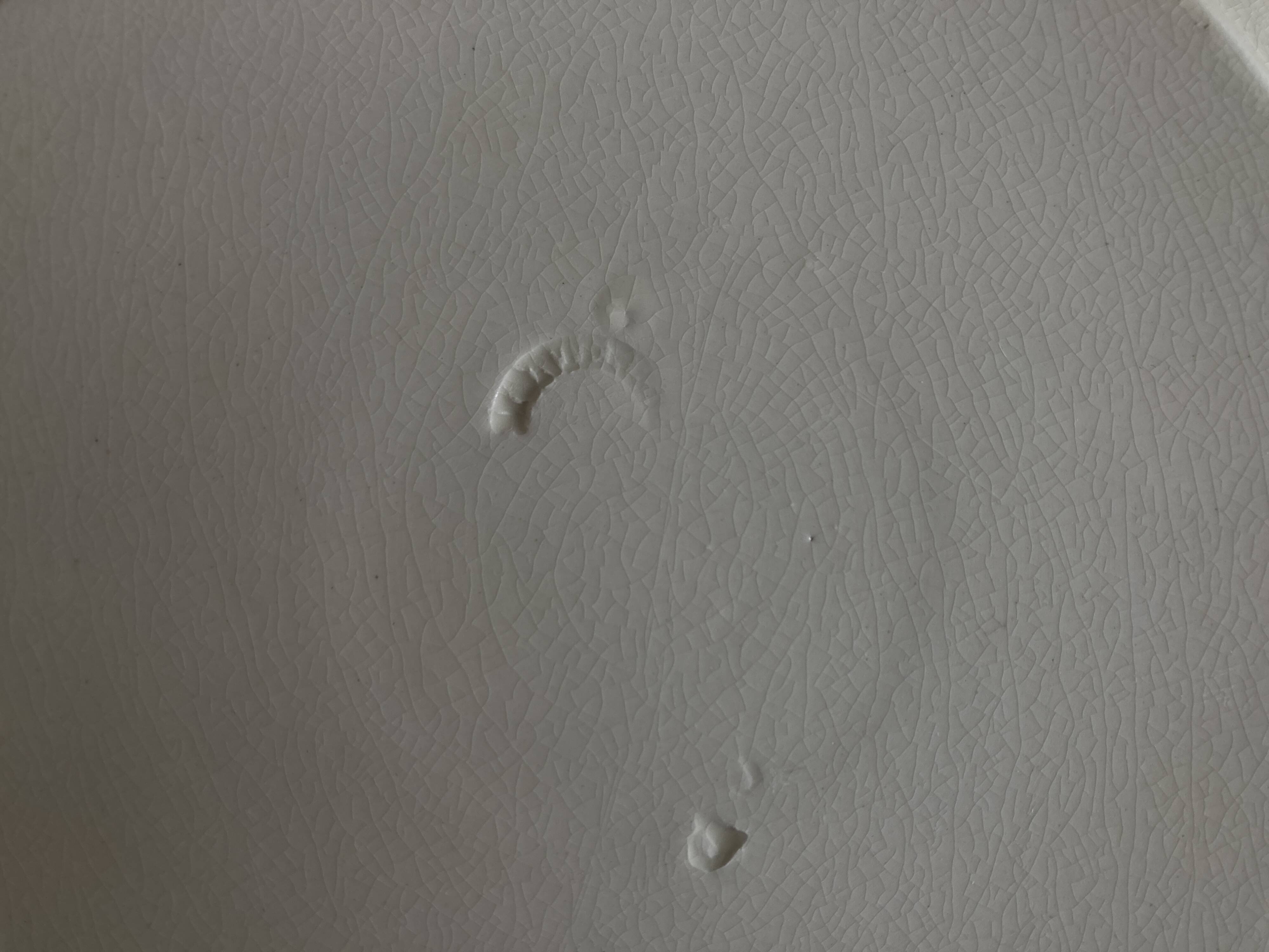 Set of 5 octagonal pearl plates from Creil Montereau.