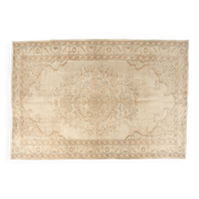 Neutral Vintage Anatolian Wool Rug