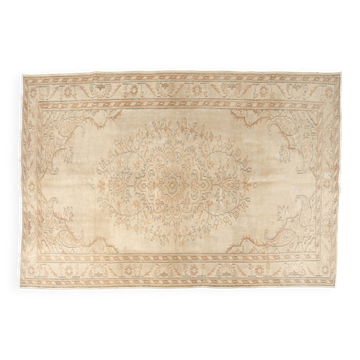 Neutral Vintage Anatolian Wool Rug