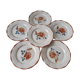Set of 6 flat plates Digoin Sarreguemines