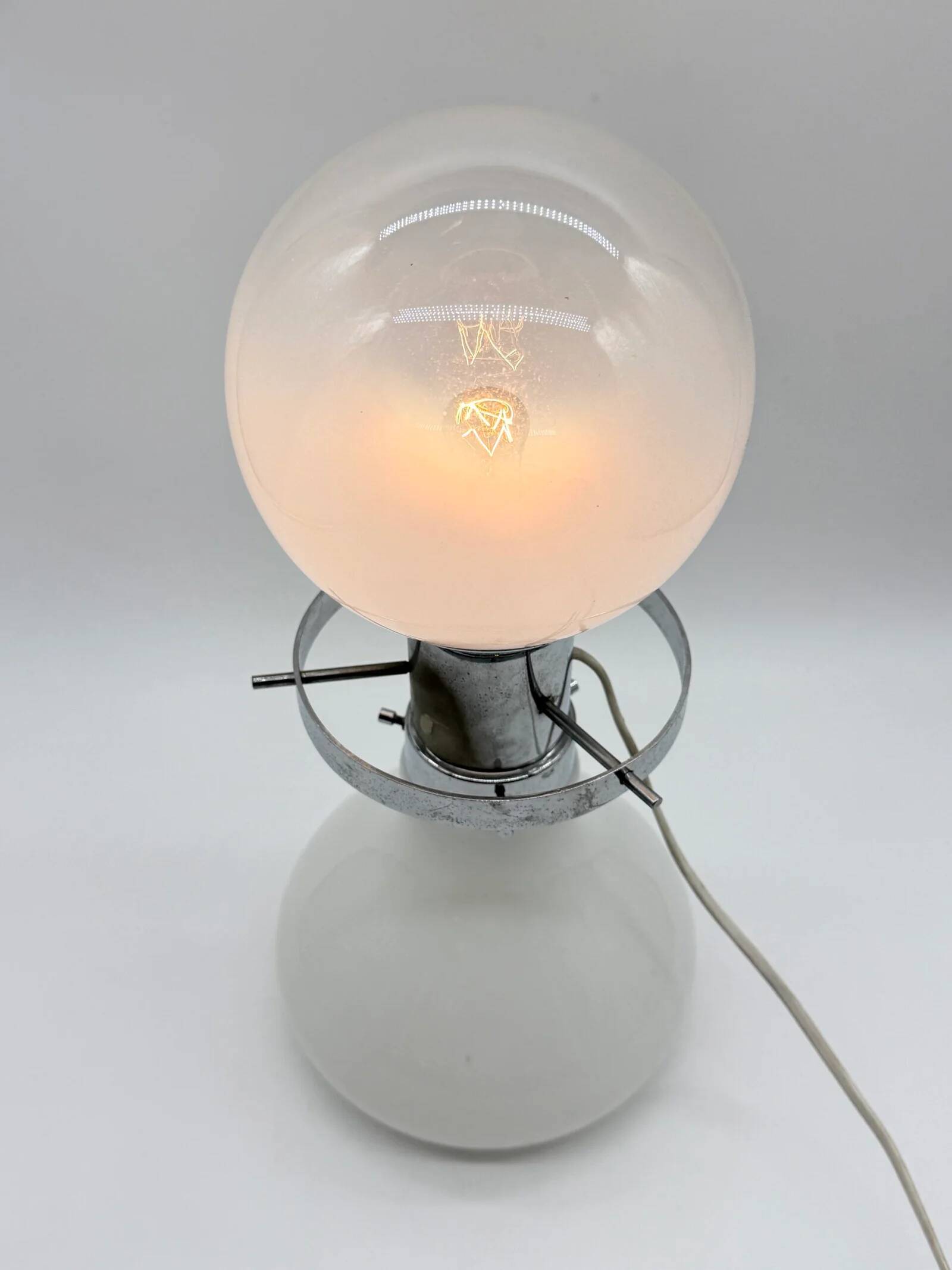 "Space Age" chrome table lamp, Italy 1970s