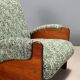 Paire de fauteuils vintage en bois et tissu, design, Italie, années 1960