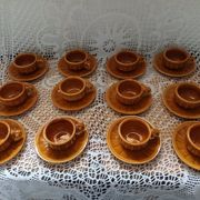 12 antique coffee cups with saucers
