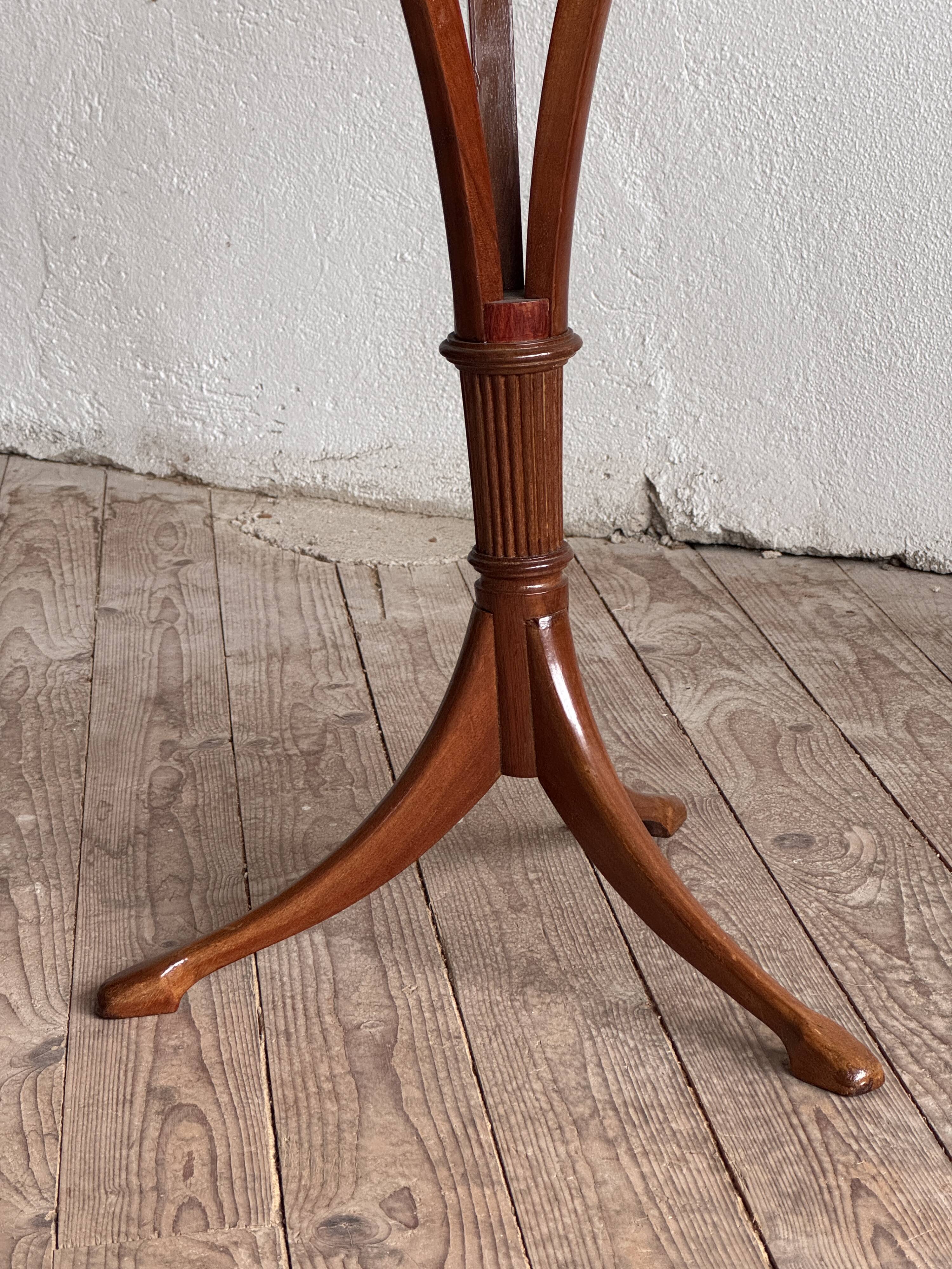 Pair of victorian empire style mahogany tables, 20th century