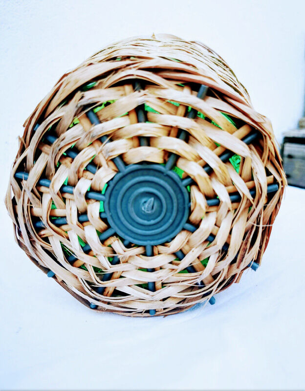 Demijohn dressed in wicker