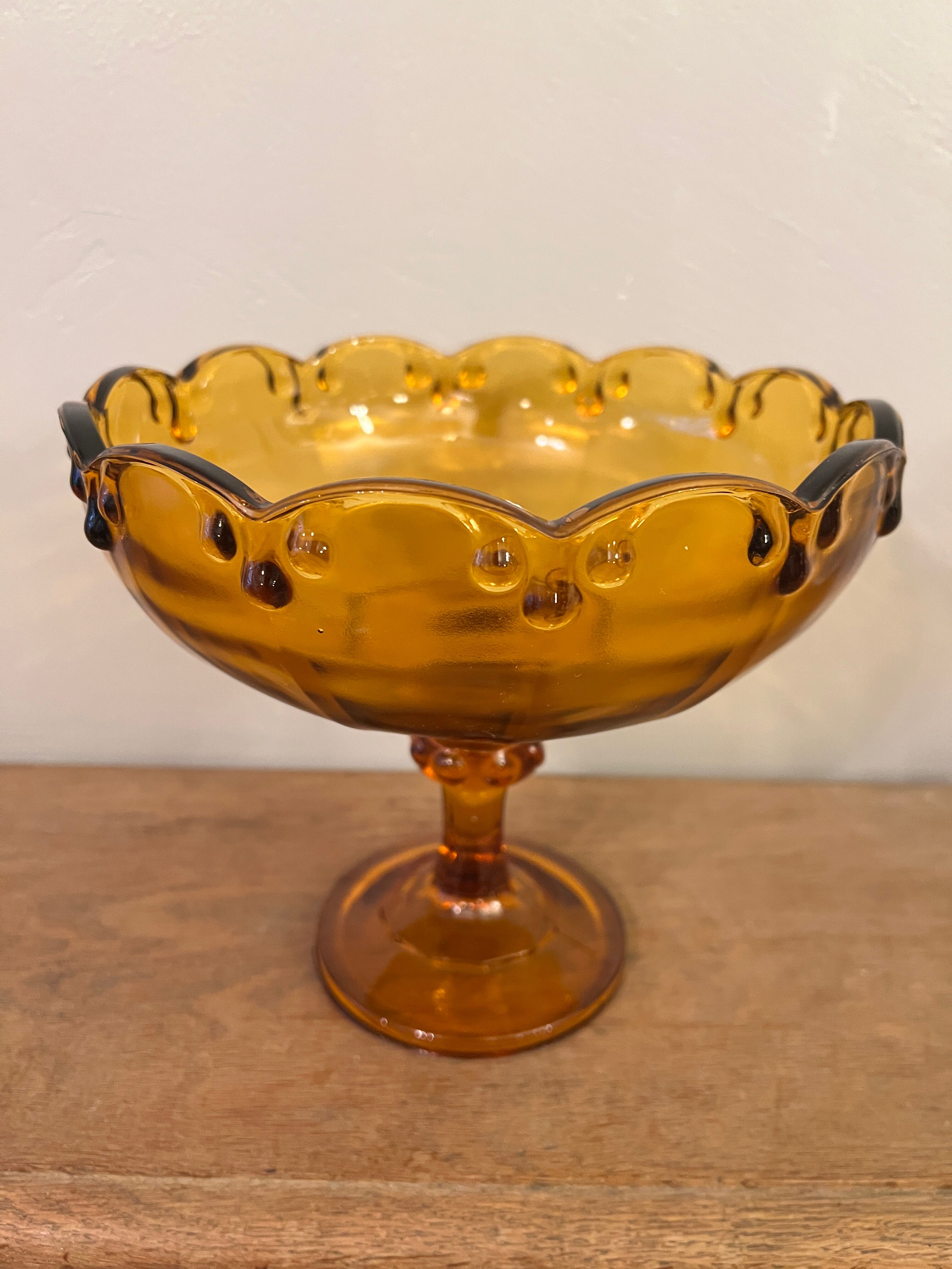 Pop up Christmas 2022 - Amber glass compotier