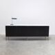 Freestanding black & marble credenza by Florence Knoll for Knoll, 1961