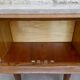 Pair of wooden and marble bedsides, 1960s