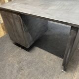 Industrial metal desk