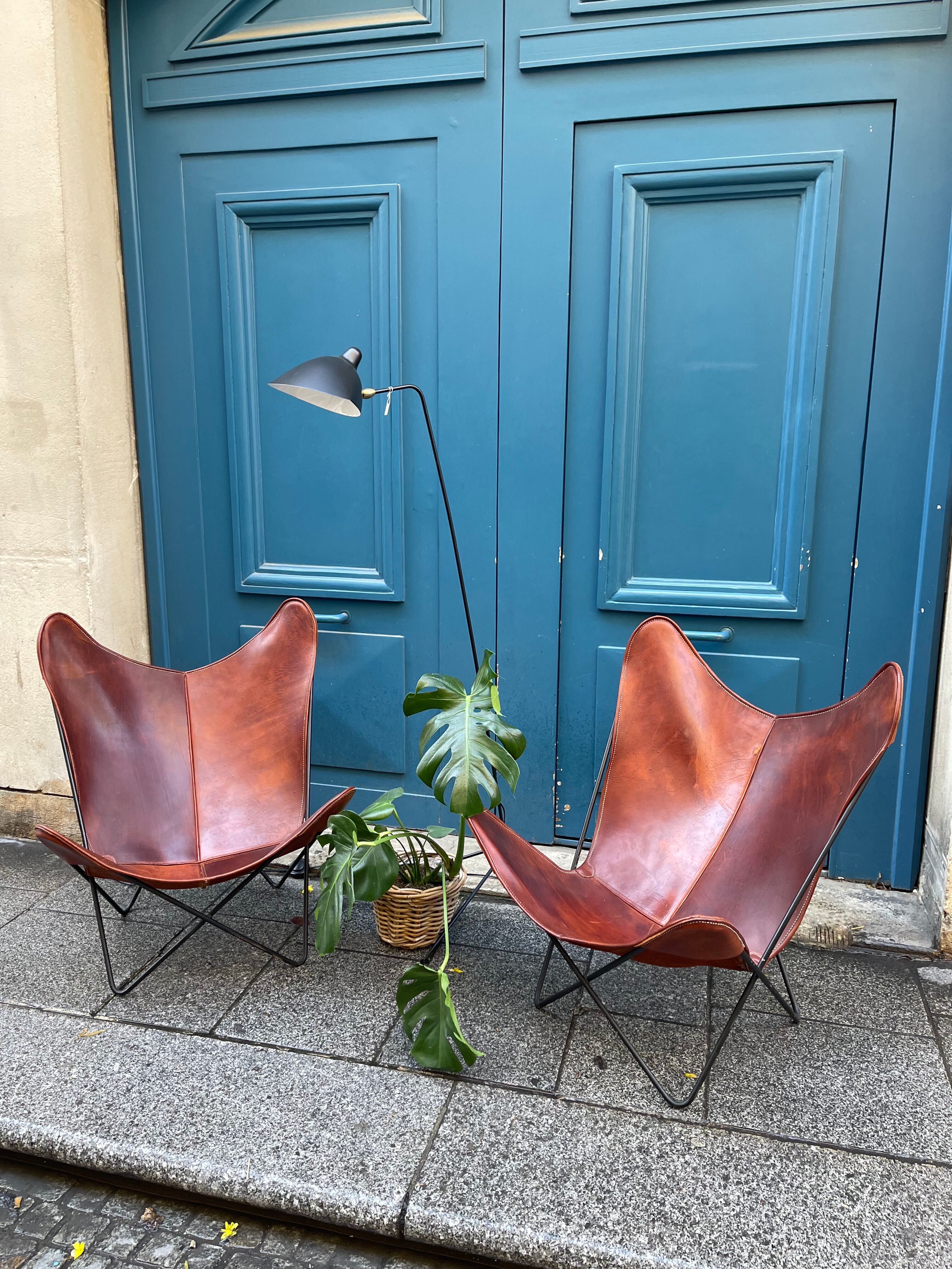 Paire de fauteuils Butterfly