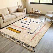 Tapis en laine pure fait main traditionnelle taille 200/300 cm