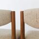 Paire chaises scandinaves en teck