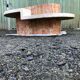 Vintage asymmetrical design coffee table made of Mactan travertine stones by Magnussen.