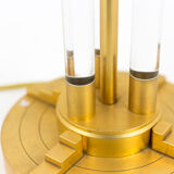 Lucite and gilded bronze lamp, from the 1940s