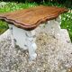 Bench rests feet patina vintage shabby chic gustavien
