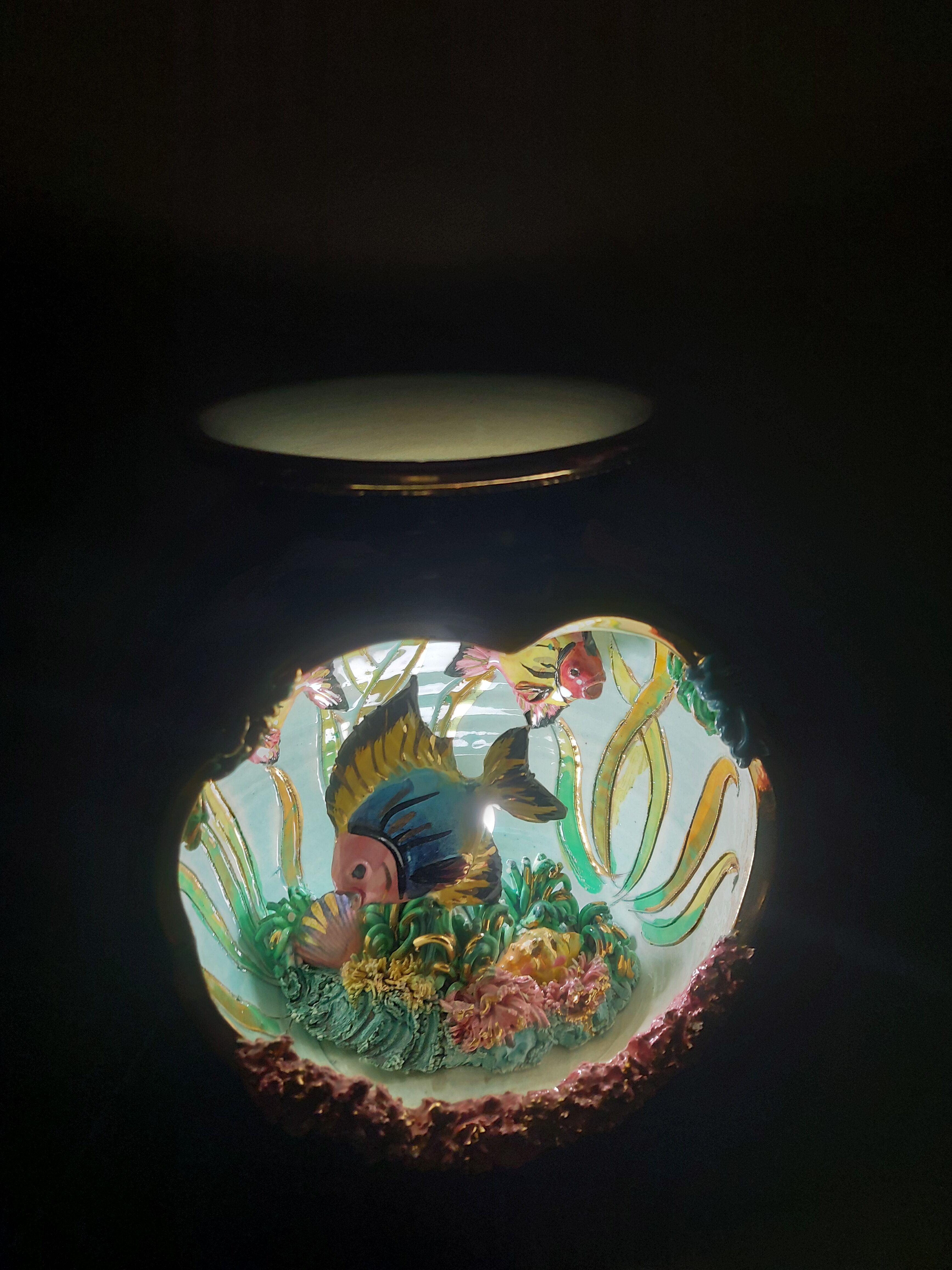 Ceramic lamp years 60 vallauris