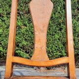 Oval table in cherry wood and zebra wood