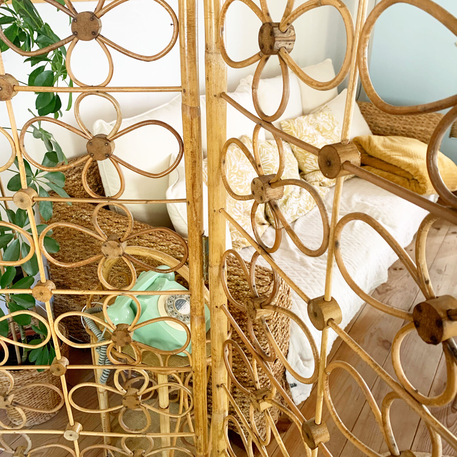 Rattan screen from the 1950s