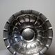 Grande bassine, coupe, Olri Italie vintage Année 50 argentée martelée