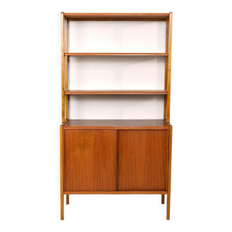 Bookcase with sliding doors