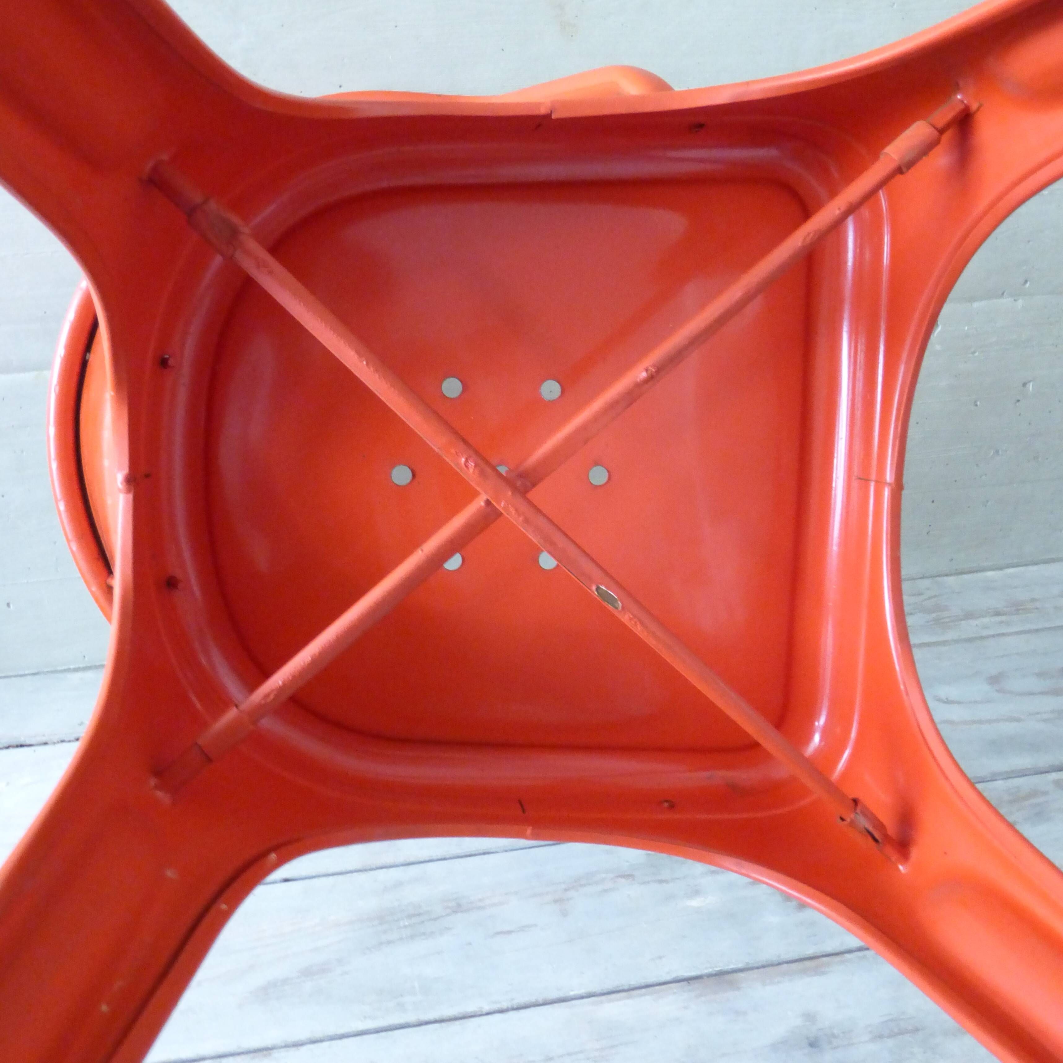 Pair of chairs A 56 - Tolix - Jean Pauchard - 1950-70 - vermilion Red