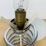 Pair of lamps spring chrome 70s