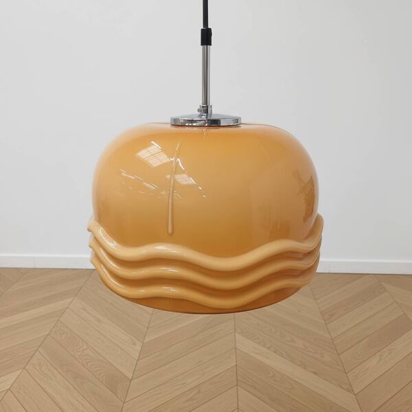 Suspension vintage par Helena Tynell - en opaline