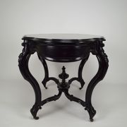 Napoleon III violin table in blackened wood, France, circa 1870