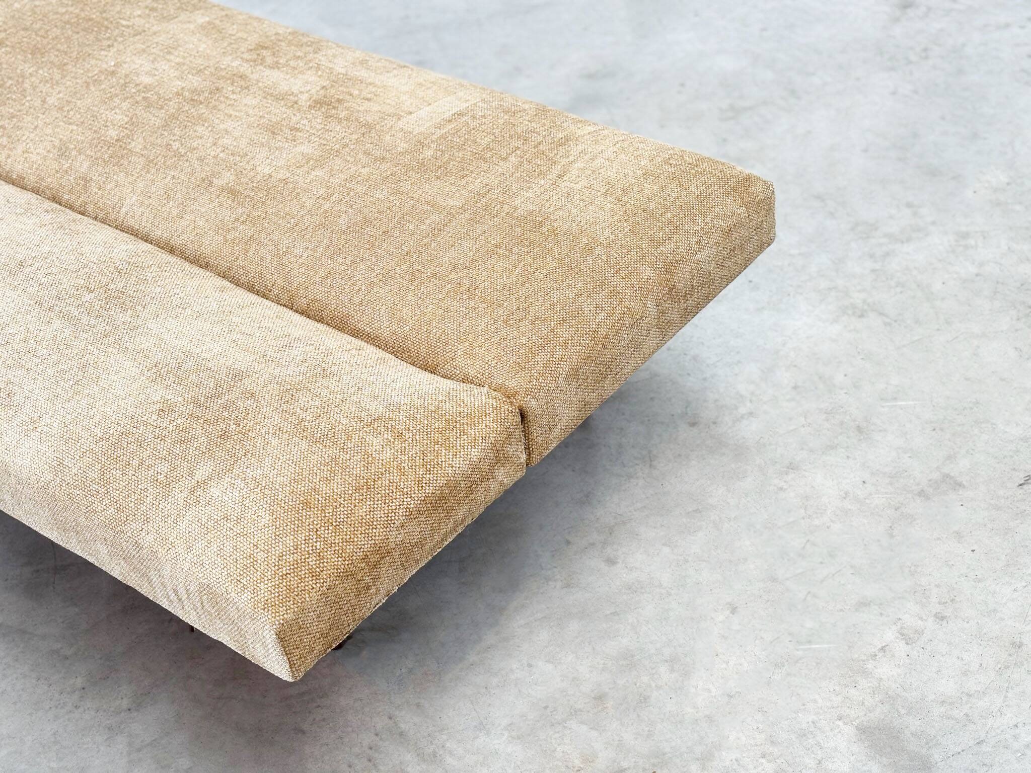 1970's German wooden sofa / daybed