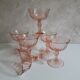 Set of 6 champagne glasses "rosaline" 70s