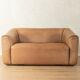 DS-47 two-seater sofa by de Sede, 1970s, natural light brown nappa leather