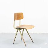 Chaise Friso Kramer Result 1ère édition chêne et jaune