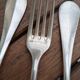 Set of 6 silver plated metal forks and spoons 20g with medallion f