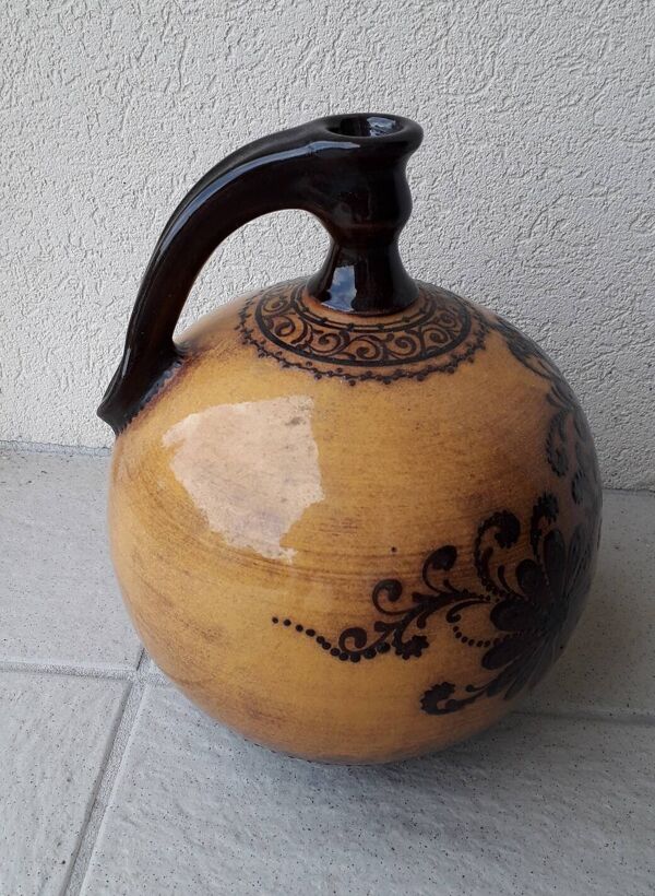 Vase poterie en terre cuite alsacienne